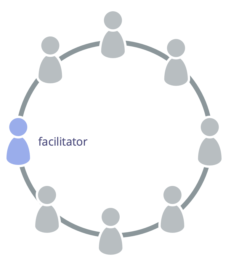 Facilitatorn för strukturell styrning är vanligtvis en medlem av teamet